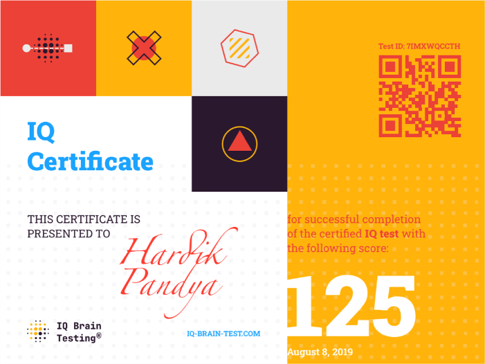 Certificate Sample